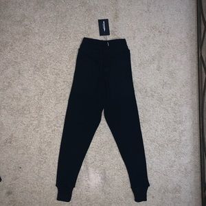 Black Knit PLT Sweatpants